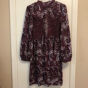 Long Sleeve Open Back Dress (NEVER WORN)